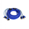 Межблочный кабель KICX LRCA45 4RCA-4RCA 5 метров