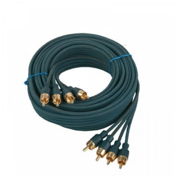 Межблочный кабель KICX ARCA45 4RCA-4RCA 5 метров, бескислородная медь