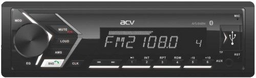 ACV AVS-814BW 1din/белая/Bluetooth/USB/AUX/SD/FM/4*50