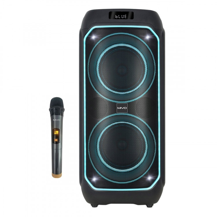 Портативная Bluetooth колонка Mivo MD-857 с караоке/1000Вт/FM/USB/AUX встроенный аккумул