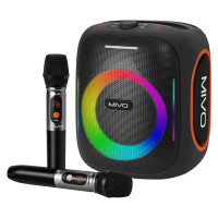 Портативная Bluetooth колонка Mivo MD-163 с караоке/200Вт/BLUETOOTH/USB/SD/AUX/АКБ