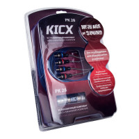 Установочный комплект проводов KICX PK 28 для подключения 2х кан.усилителя, 8AWG