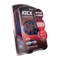 Установочный комплект проводов KICX PK 48 для подключения 4х кан.усилителя, 8AWG
