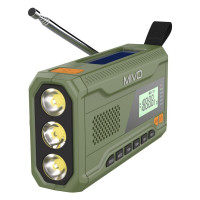 Многофункциональный походный FM радио приемник Mivo MR-001 зеленый