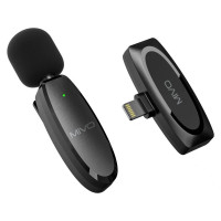 Микрофон-петличка  беспроводной Bluetooth Mivo MK-610L, Apple Lightin, АКБ 70 мАч, 15 метров,  6 час