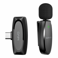 Микрофон-петличка  беспроводной Bluetooth Mivo MK-610T, USB Type-C, АКБ 70 мАч, 15 метров,  6 час.