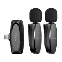 Микрофон-петличка  беспроводной Bluetooth Mivo MK-622L, USB Type-C, АКБ 70 мАч, 15 метров,  6 час