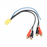 Переходник KICX Mini ISO LF-4RCAREM LADA для подключения усилителей