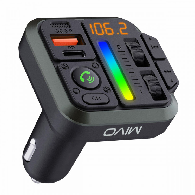 Автомобильный FM-модулятор с Bluetooth Mivo MF-06 /38 Вт/QC 3.0