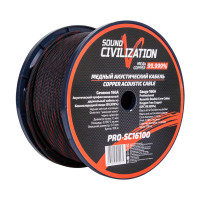 KICX Sound Civilization PRO-SC16100 МЕДНЫЙ акустический кабель16AWG, "змеиная кожа"