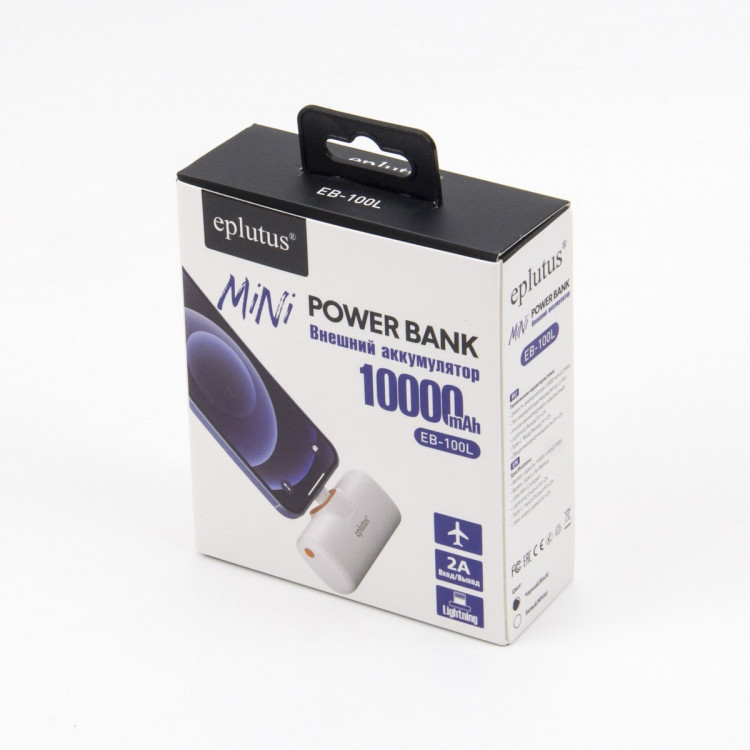 Внешний мини аккумулятор Eplutus EB-100L (10000 mAh)
