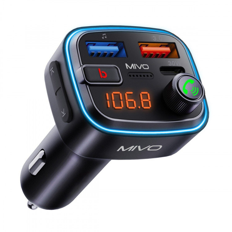 Автомобильный FM-модулятор с Bluetooth Mivo MF-07 /48 Вт/QC 3.0